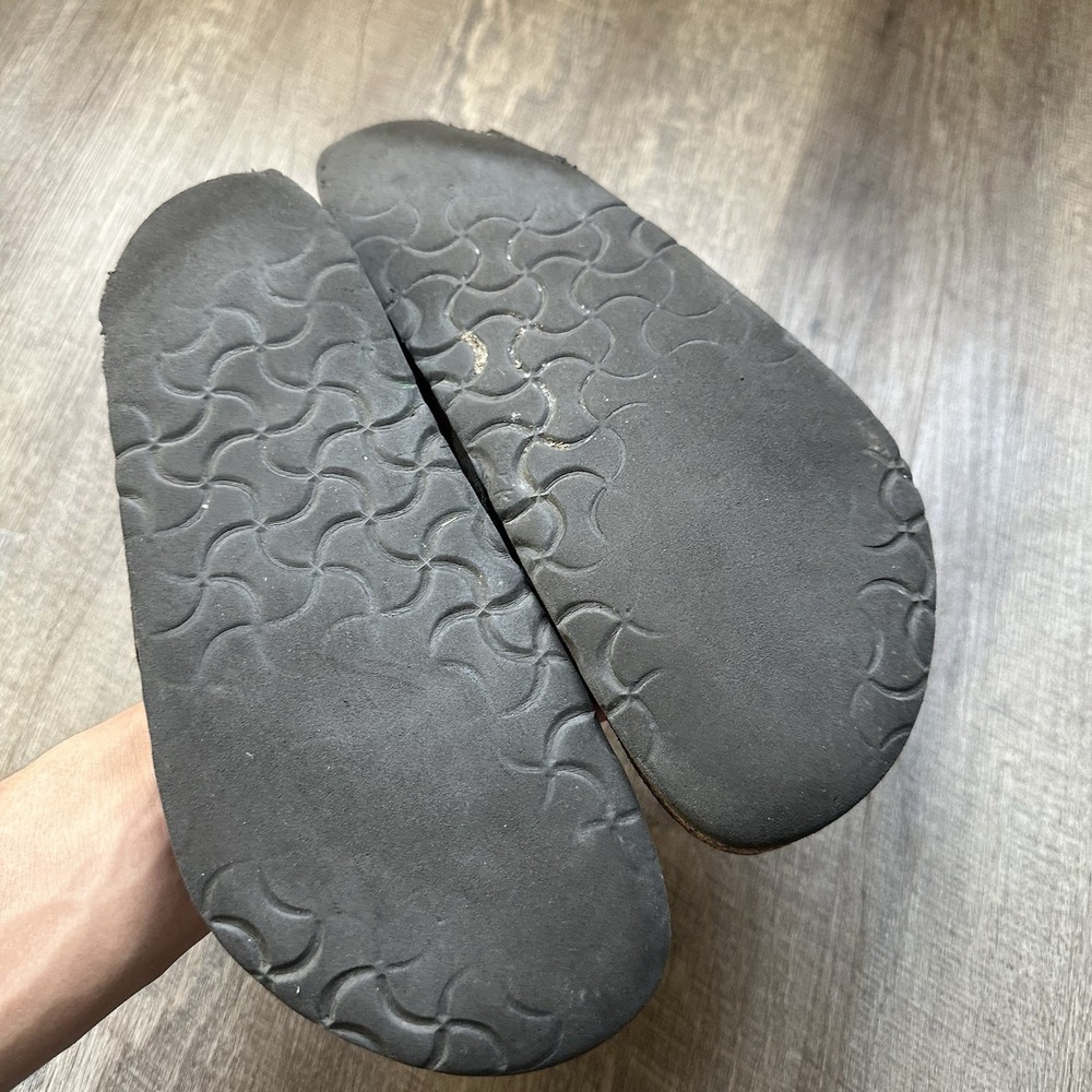 Birkenstock Mayari Sandals Womens Size 7 EU 38? Black Birko-Flor Toe Loop Read - Picture 3 of 8